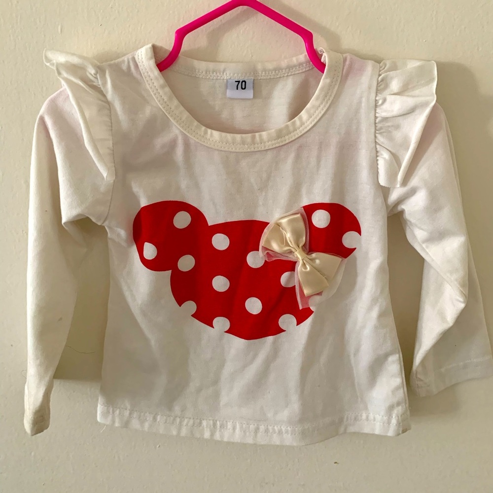 12-18mos, white shirt